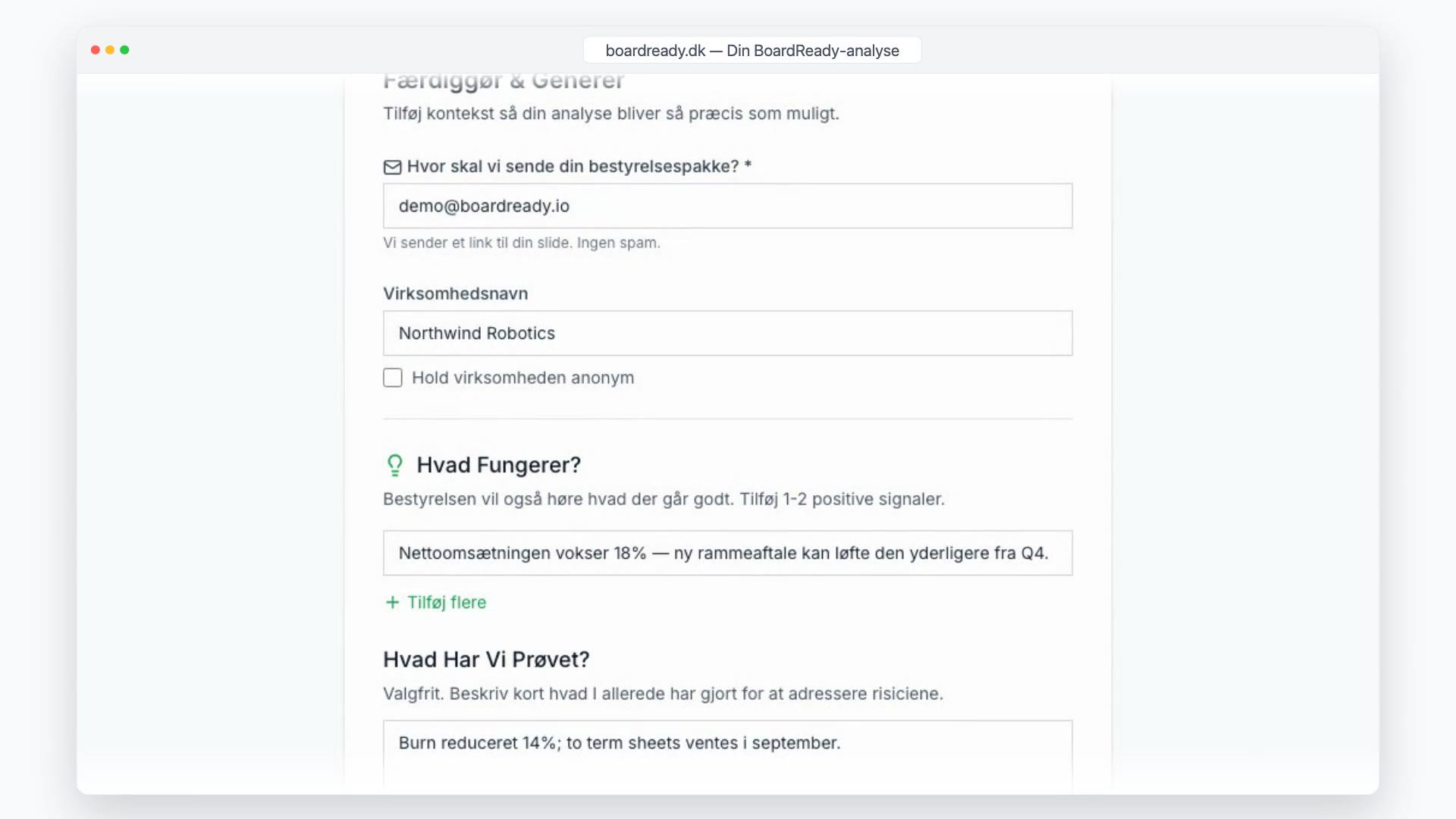 Risikoanalyse og afdækning